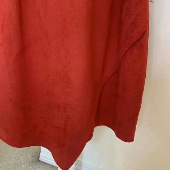 Dress in burnt orange suede - Picture 3 of 4